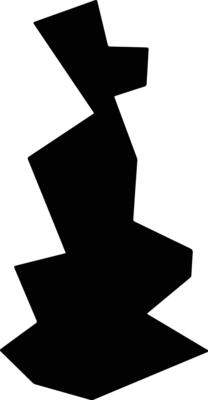 Oru East Nigeria silhouette map