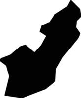 Oruk Anam Nigeria silhouette map vector