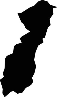 Ose Nigeria silhouette map