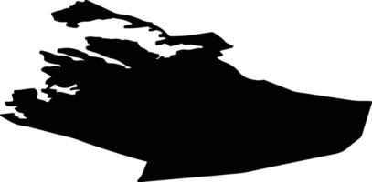 Osen nor Norway silhouette map vector