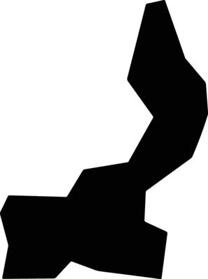 Oshimili South Nigeria silhouette map
