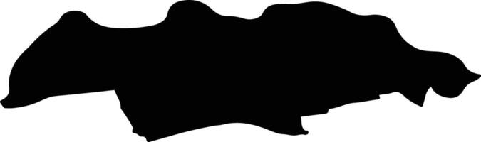 Oss Netherlands silhouette map vector