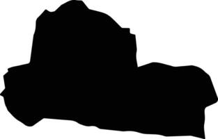 Ou Reang Ov Cambodia silhouette map vector