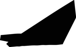 Ouadane Mauritania silhouette map vector