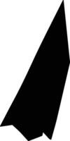 Oualata Mauritania silhouette map vector