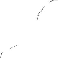 Oued Ed Dahab Province Morocco silhouette map vector