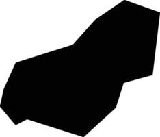 Oyi Nigeria silhouette map vector
