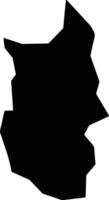 Oye Nigeria silhouette map vector