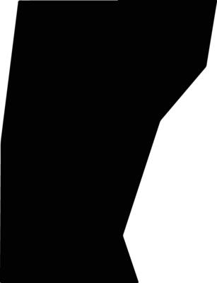 Ozaukee United States silhouette map