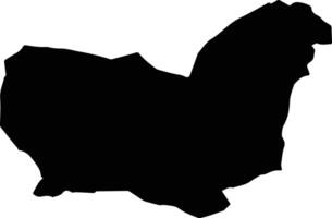 Ozolaines pag Latvia silhouette map vector