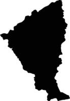 Pa Sang Thailand silhouette map vector
