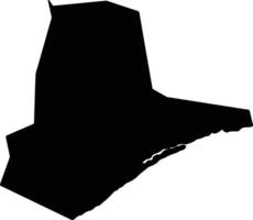 Pacatuba Brazil silhouette map vector