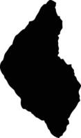Pachavita Colombia silhouette map vector