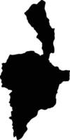 Pachitea Peru silhouette map vector