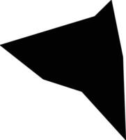 Pachyammos Cyprus silhouette map vector
