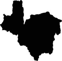 Pacho Colombia silhouette map vector