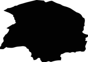 PACURETI Romania silhouette map vector