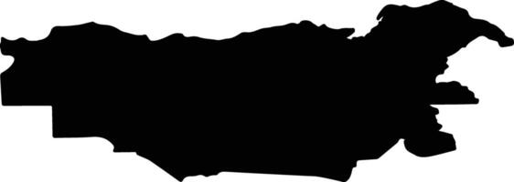 Padise vald Estonia silhouette map vector