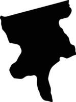 Padre Pedro Chien Venezuela silhouette map vector