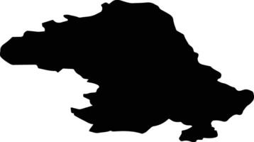 Padures pag Latvia silhouette map vector