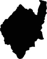 Paime Colombia silhouette map vector
