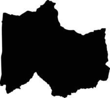 Pailitas Colombia silhouette map vector