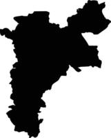 Pajan Ecuador silhouette map vector