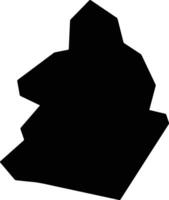 Palaikythro Cyprus silhouette map vector