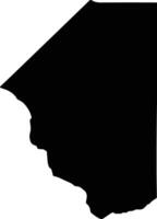 Palauli West Samoa silhouette map vector