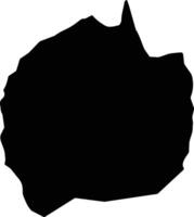 Palavecino Venezuela silhouette map vector