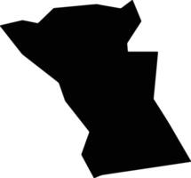 Palhano Brazil silhouette map vector