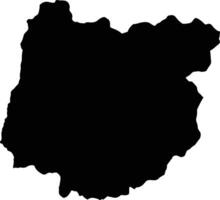 Pallatanga Ecuador silhouette map vector