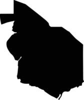 Palmerston Australia silhouette map vector
