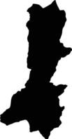 Palpa Peru silhouette map vector