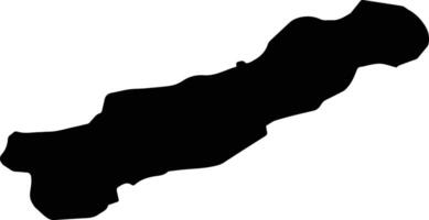 Palu Turkey silhouette map vector