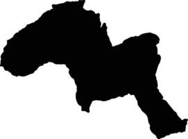 Pamplona Colombia silhouette map vector