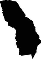 Pandi Colombia silhouette map vector