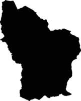 Pang Mapha Thailand silhouette map vector