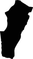 Pangani Tanzania silhouette map vector