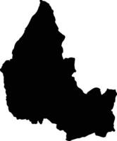 Pangkajene Dan Kepulauan Indonesia silhouette map vector