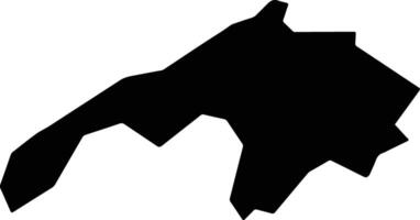 Pango Vanuatu silhouette map vector