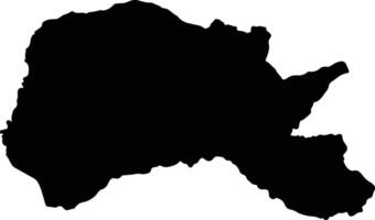 Pangua Ecuador silhouette map vector