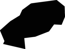 Pano Archimandrita Cyprus silhouette map vector
