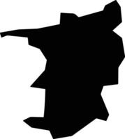 Pano Panagia Cyprus silhouette map vector