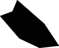 Pano Polemidia Cyprus silhouette map vector