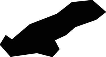 Pano Zodeia Cyprus silhouette map vector