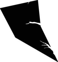 Panyushi China silhouette map vector