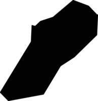 Paola Malta silhouette map vector