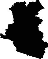 Papantla Mexico silhouette map vector