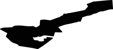 Parabelsky District Russia silhouette map vector